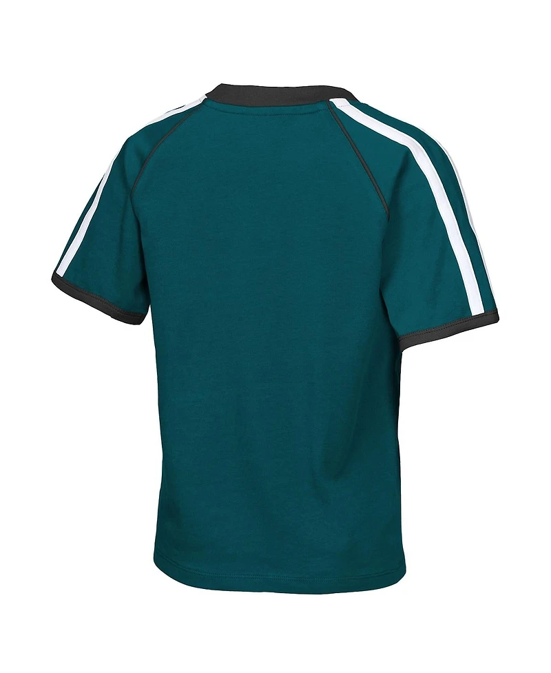 Outerstuff Big Girls Midnight Green Philadelphia Eagles Score Breaker Soccer T-Shirt