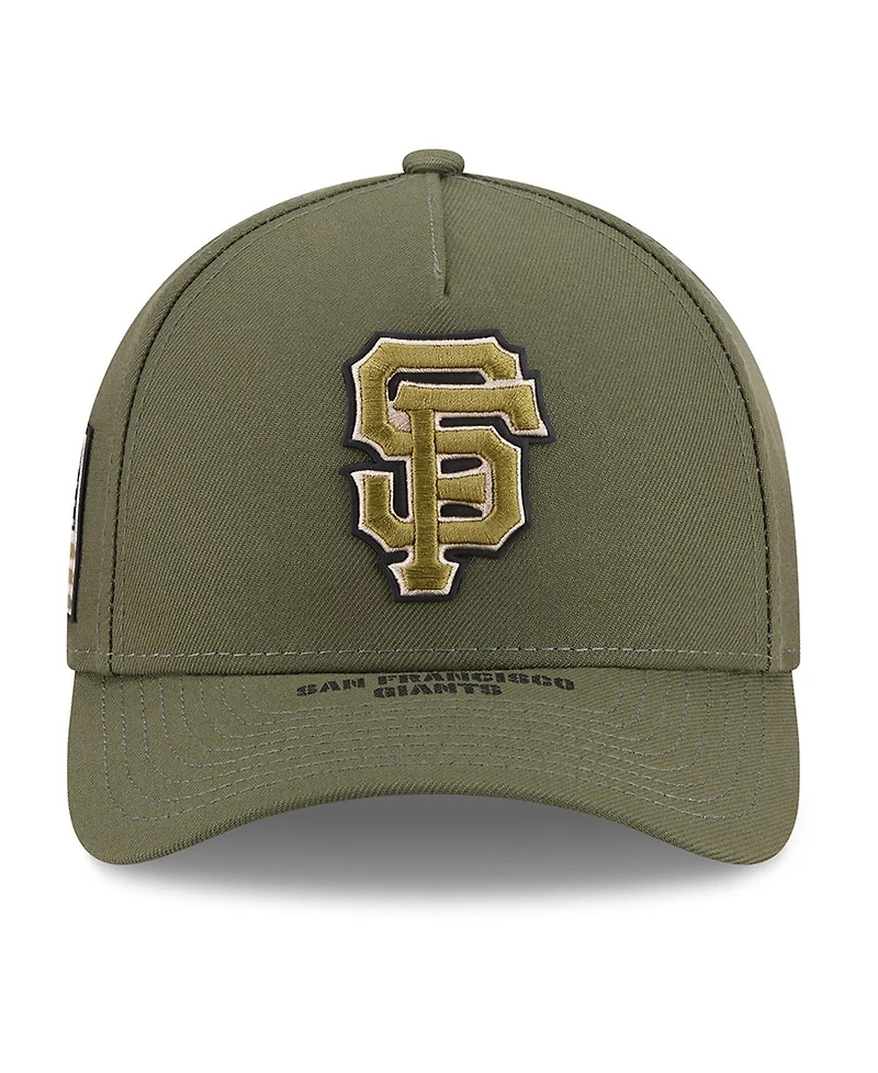 New Era Big Boys and Girls Olive San Francisco Giants 2026 Armed Forces Day 9FORTY M-Crown Adjustable Hat