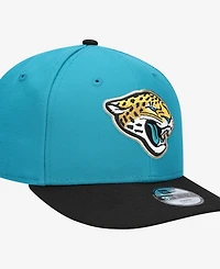 New Era Big Boys and Girls Teal/Black Jacksonville Jaguars 2026 Nfl Draft Pre-Curved 9FIFTY Snapback Hat