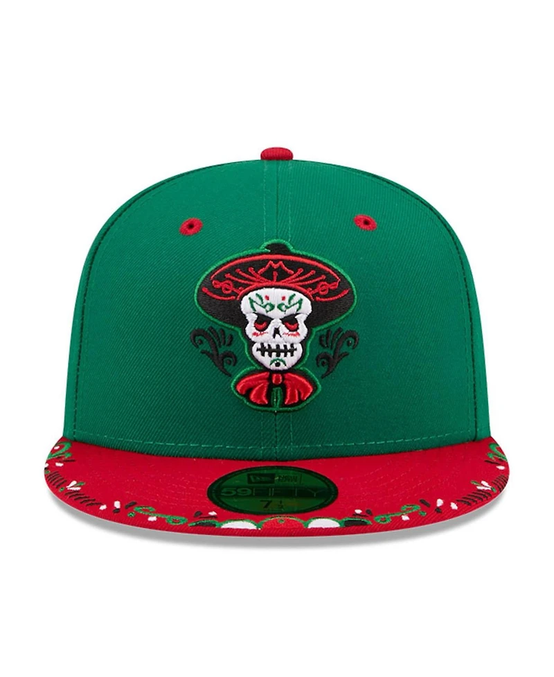 New Era Men's Green/Red Albuquerque Isotopes 2026 Copa De La Diversion 59FIFTY Fitted Hat