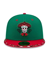 New Era Men's Green/Red Albuquerque Isotopes 2026 Copa De La Diversion 59FIFTY Fitted Hat