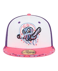 New Era Men's White/Pink Jersey Shore BlueClaws 2026 Copa De La Diversion 59FIFTY Fitted Hat