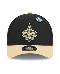 New Era Men's Black/Gold New Orleans Saints 2026 Nfl Draft 9FORTY M-Crown Adjustable Hat