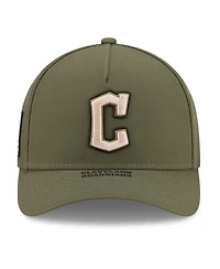 New Era Big Boys and Girls Olive Cleveland Guardians 2026 Armed Forces Day 9FORTY M-Crown Adjustable Hat