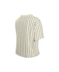 New Era Women's Cream New York Mets Throwback Boxy T-Shirt