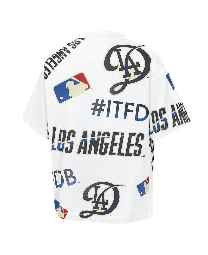 Outerstuff Big Boys and Girls White Los Angeles Dodgers Circus Catch T-Shirt