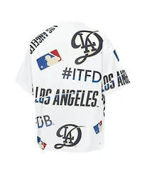Outerstuff Big Boys and Girls White Los Angeles Dodgers Circus Catch T-Shirt