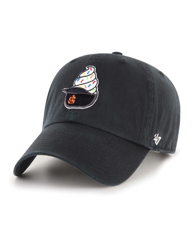 '47 Brand Men's Black San Francisco Giants Ice Cream Helmet Clean Up Adjustable Hat