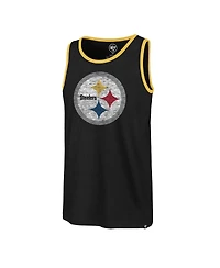 '47 Brand Men's Black Pittsburgh Steelers Premier Franklin Tank Top