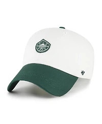 '47 Brand Men's and Women's White/Green Seattle Storm Contemporary Two-Tone Clean Up Adjustable Hat