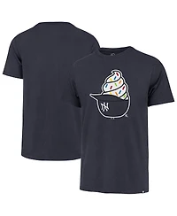 '47 Brand Men's Navy New York Yankees Ice Cream Helmet Franklin T-Shirt