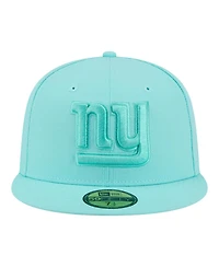 New Era Men's Turquoise York Giants Color Pack 59FIFTY Fitted Hat