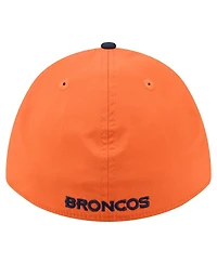 New Era Men's Orange/Navy Denver Broncos Rope M-Crown A-Frame 39THIRTY Flex Hat