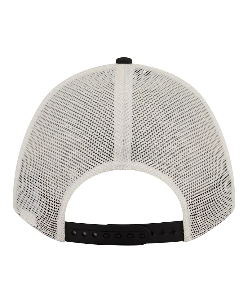 New Era Women's White/Black Pittsburgh Steelers Retro A-Frame 9FORTY Adjustable Hat