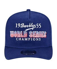 New Era Men's Royal Brooklyn Dodgers 1955 World Series s Throwback 9FIFTY A-Frame Snapback Hat