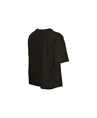 New Era Women's Charcoal New York Mets City Connect Throwback Meshback Pinstripe Boxy T-Shirt