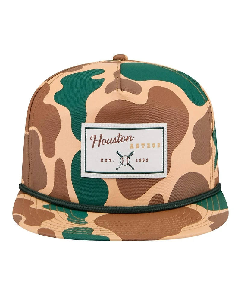 New Era Men's Camo Houston Astros Duck 19TWENTY Adjustable Hat