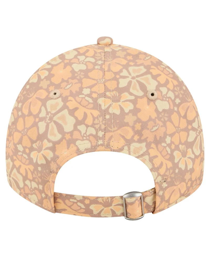 New Era Women's Tan Chicago Bears Floral 9TWENTY Adjustable Hat