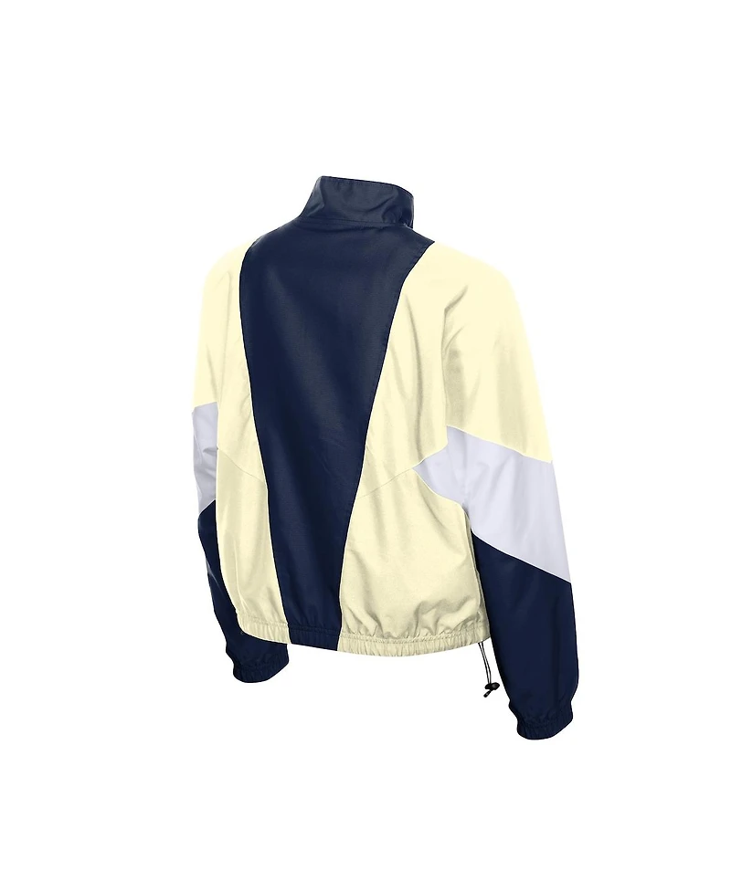New Era Women's Navy/Cream Los Angeles Dodgers Leisure City Connect Full-Zip Windbreaker Jacket