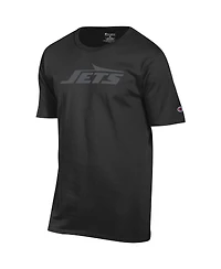 Champion Men's Black New York Jets Tonal Logo T-Shirt