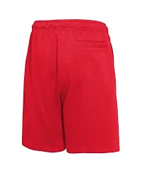 Nike Big Boys and Girls Red Chicago Bulls Courtside Club Fleece Shorts