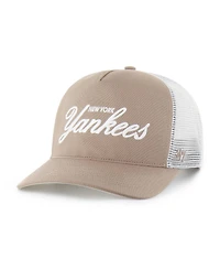 '47 Brand Men's Brown New York Yankees Foundational Mesh Hitch Adjustable Hat