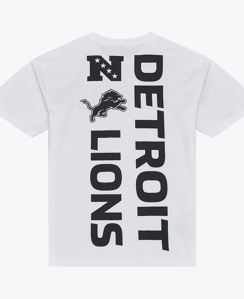 Mitchell & Ness Men's White Detroit Lions Monochrome T-Shirt