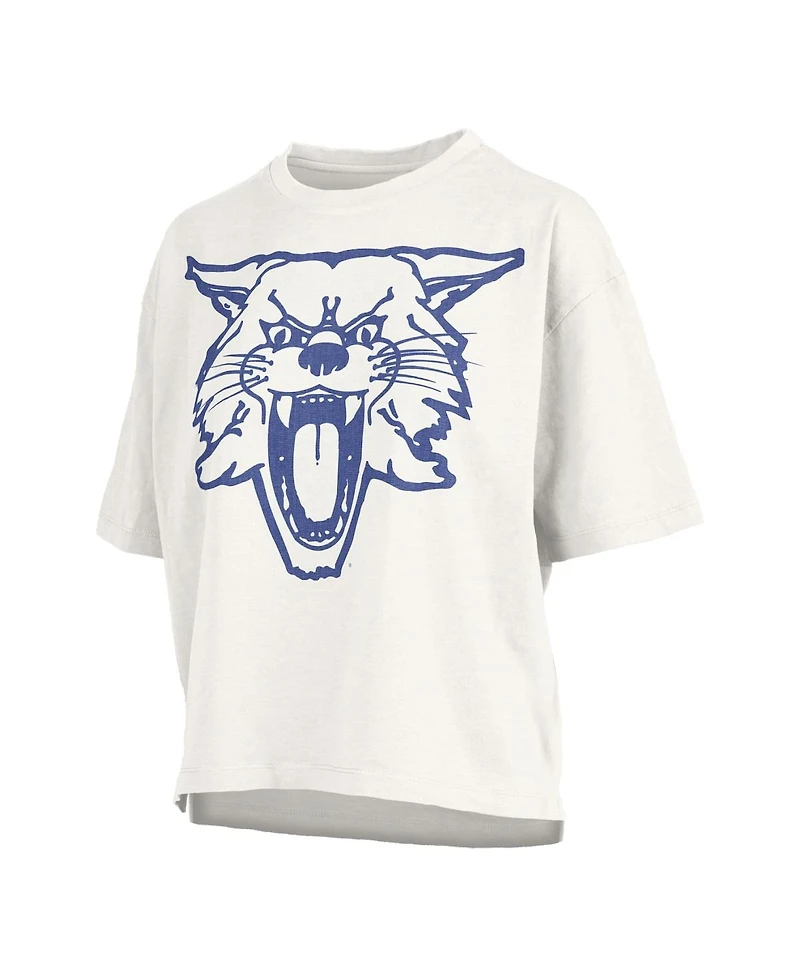 Pressbox Women's White Kentucky Wildcats Big Canvas Puff Castillo Motley Slub T-Shirt