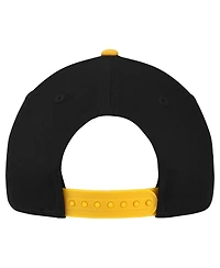 New Era Big Boys and Girls Black/Gold Pittsburgh Steelers Arch Coolera 9FORTY A-Frame Adjustable Hat
