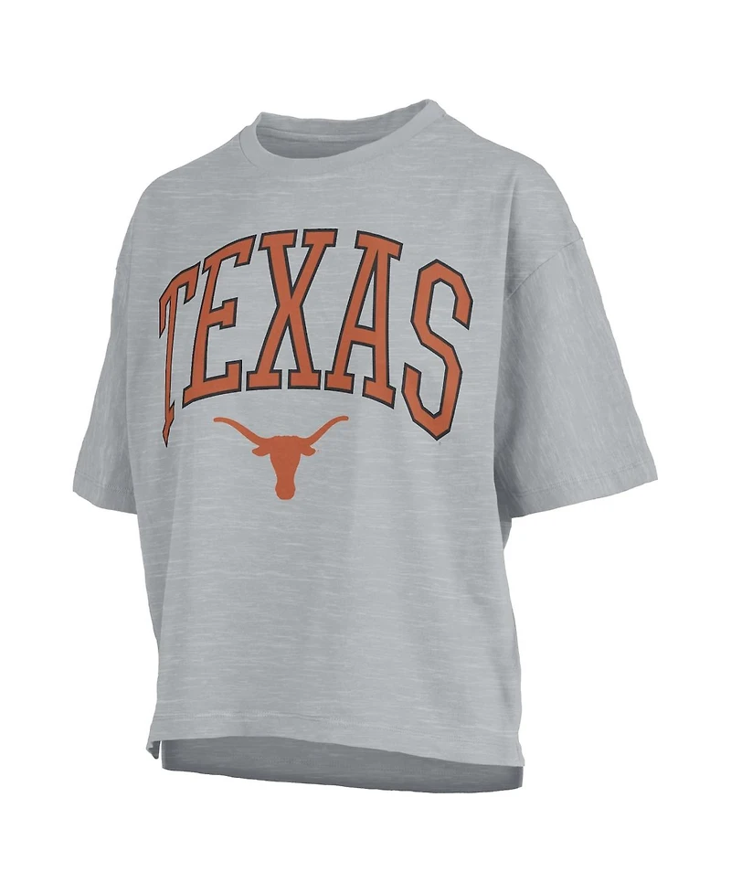 Pressbox Women's Gray Texas Longhorns Nelson T-Shirt