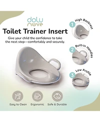 Dolu Nuve Toddler Toilet Training Seat Insert with High-Arched Backrest