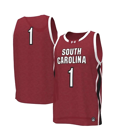 Under Armour Women's Garnet South Carolina Gamecocks 1 Replica Basketball Jersey