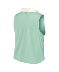 Fanatics Women's Mint Los Angeles Dodgers Studio Wellness V-Neck Tank Top