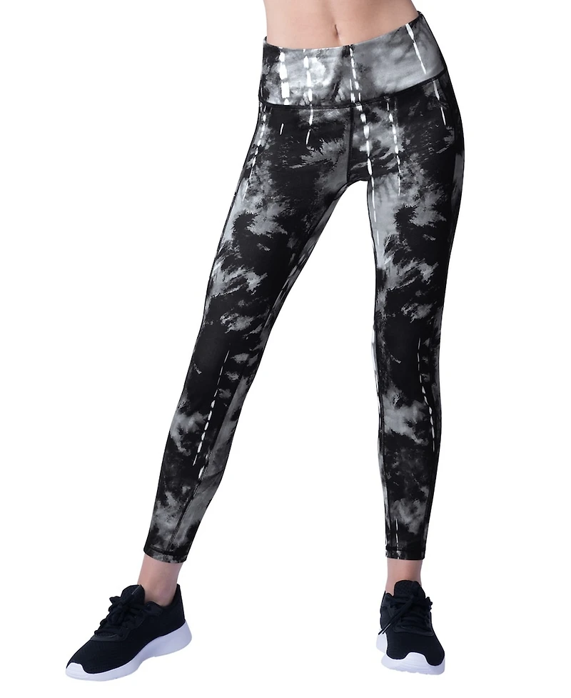 Msx By Michael Strahan Women's Black New Orleans Saints Serena Tie-Dye Leggings