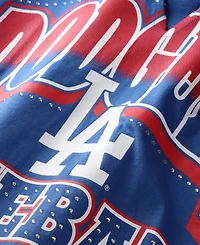 '47 Brand Women's Royal Los Angeles Dodgers Plus Win Big Oversized Notch-Neck T-Shirt