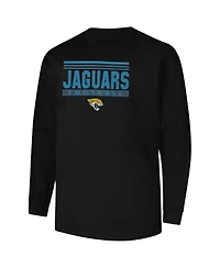 Fanatics Men's Black Jacksonville Jaguars Big Tall Pop Long Sleeve T-Shirt