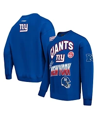 Pro Standard Men's Royal New York Giants Turn It Up Drop Shoulder Pullover Sweatshirt