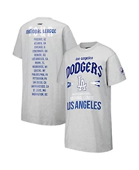 Pro Standard Women's Heather Gray Los Angeles Dodgers Oversized City Tour T-Shirt Dress