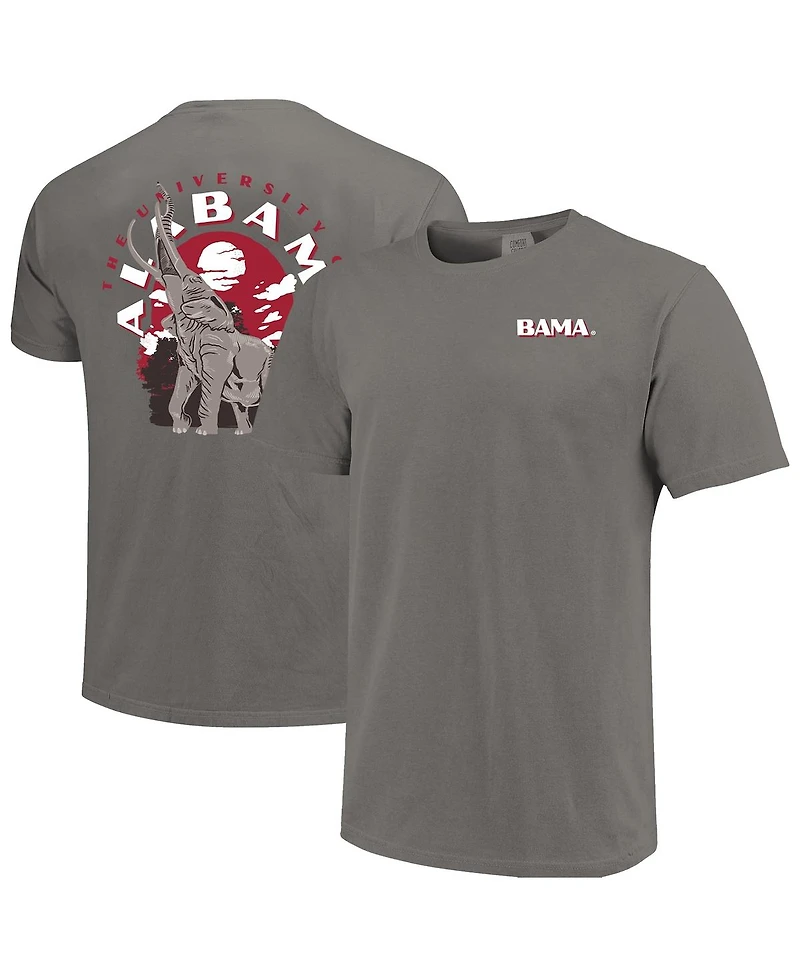 Image One Men's Gray Alabama Crimson Tide Comfort Colors Team Statue T-Shirt