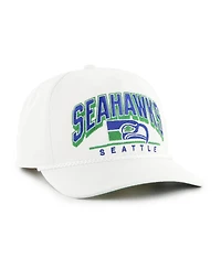 '47 Brand Men's White Seattle Seahawks Coltrane Throwback Rope Hitch Adjustable Hat