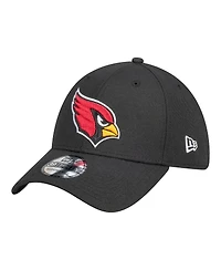 New Era Men's Black Arizona Cardinals Core Team 39THIRTY Flex Hat