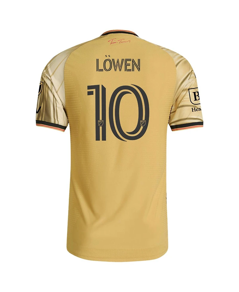 Adidas Men's Eduard Lowen Yellow St. Louis City Sc 2026 The Tina Turner Kit On-Field Authentic Patch Jersey