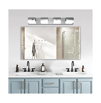 Busdays 4 Light Led Modern Bathroom Vanity Lighting Over Mirror Bath Wall Light Fixture