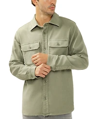 Silver Jeans Co. Men's Knit Flex Button-Up Shirt