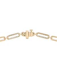 Macy's Diamond (1 ct. t.w.) Bracelet in 14k Yellow Gold over Sterling Silver