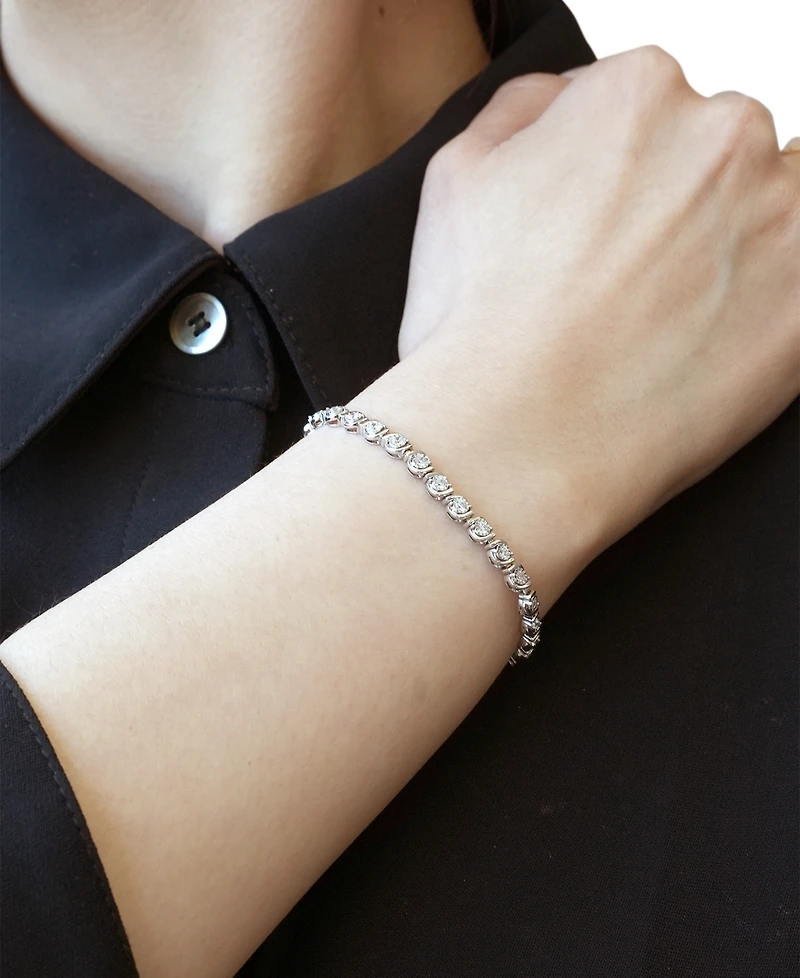Macy's Diamond (1 ct. t.w.) Bracelet in Sterling Silver