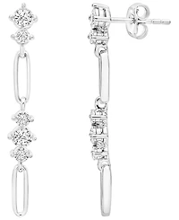 Macy's Diamond (1/2 ct. t.w.) Earrings in Sterling Silver