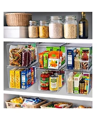 Sorbus Pack X-Large Stackable Storage Containers with Lids for Kitchen, Pantry