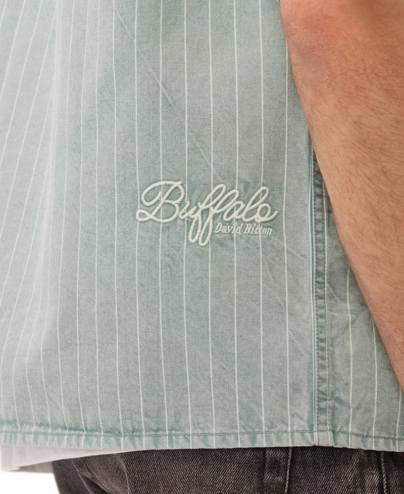 Buffalo David Bitton Men's Vertical Stripe Pattern Shirt