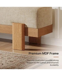 Slickblue Upholstered Entryway Bench with Mdf Frame
